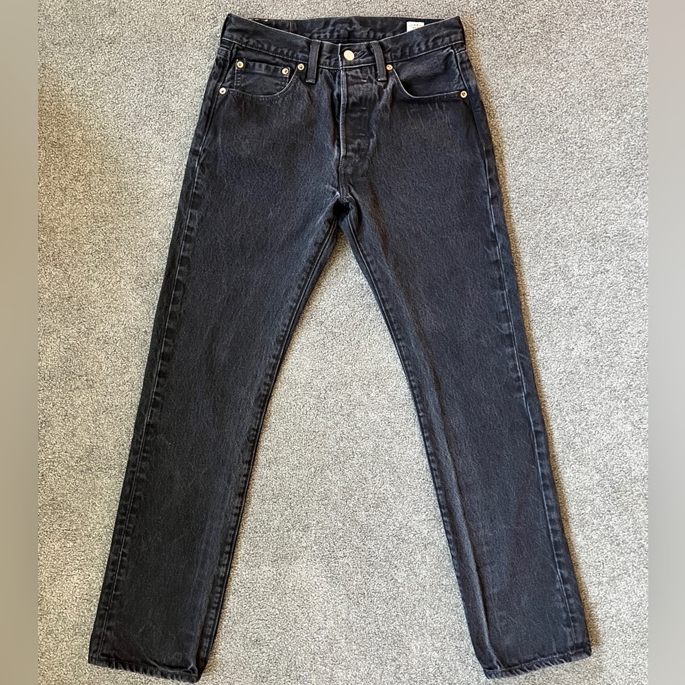 Levi’s White Oak Denim 501 Jeans Black 29x32